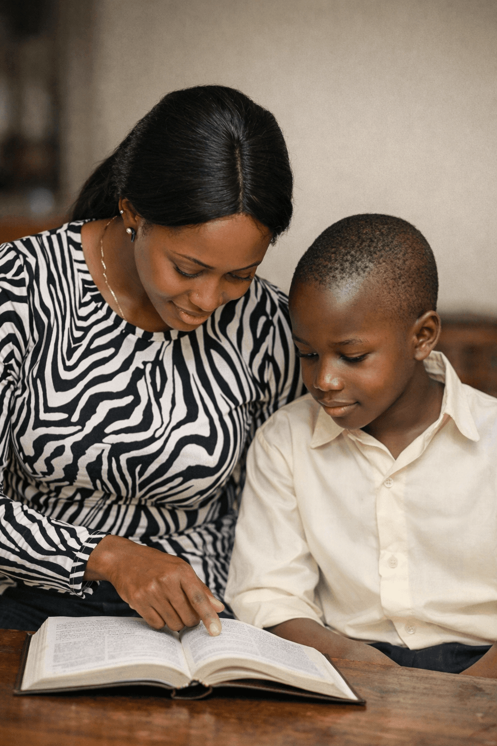 Teacher working with student